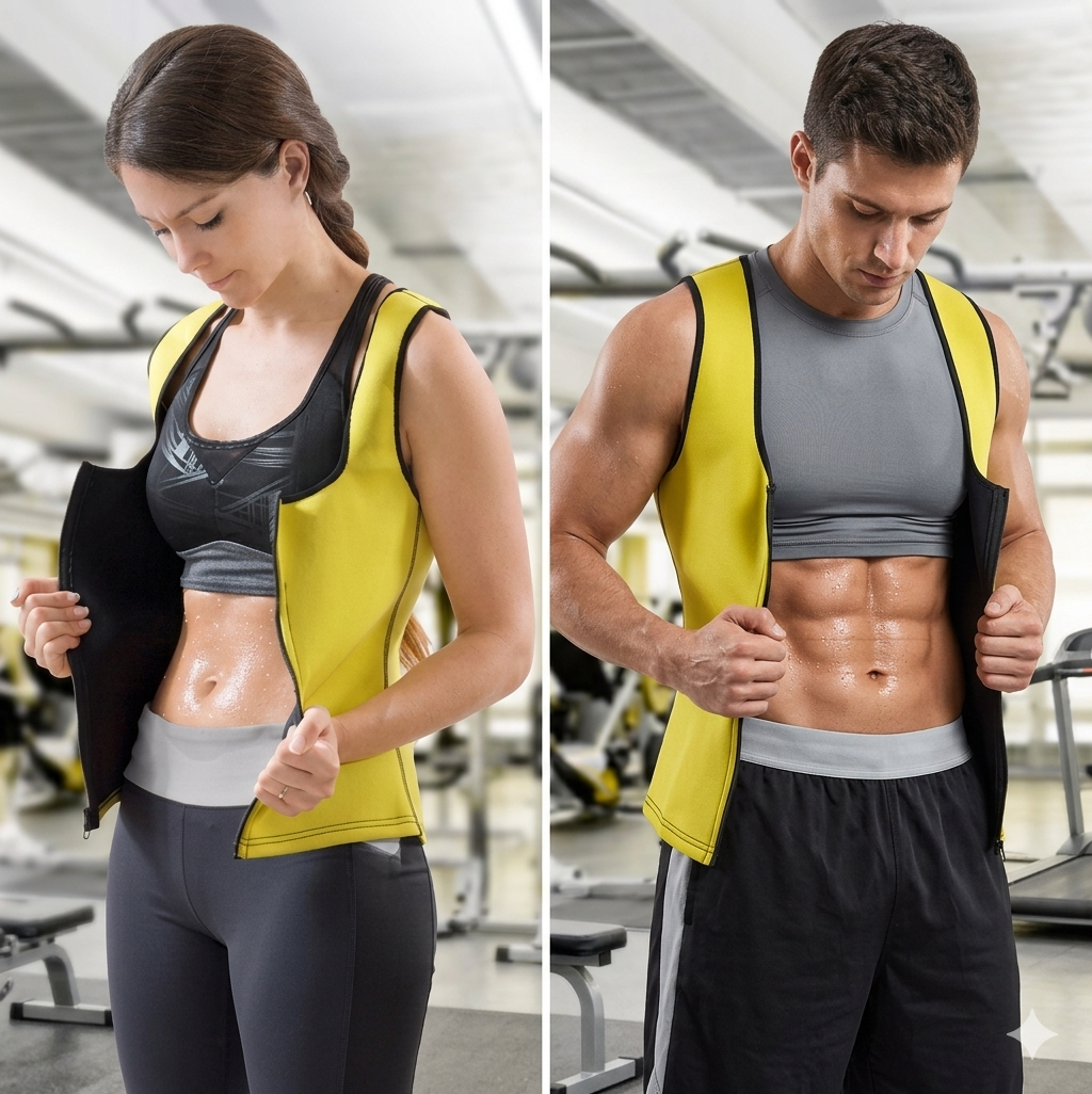 Chaleco deportivo con efecto sauna para hombre y mujer