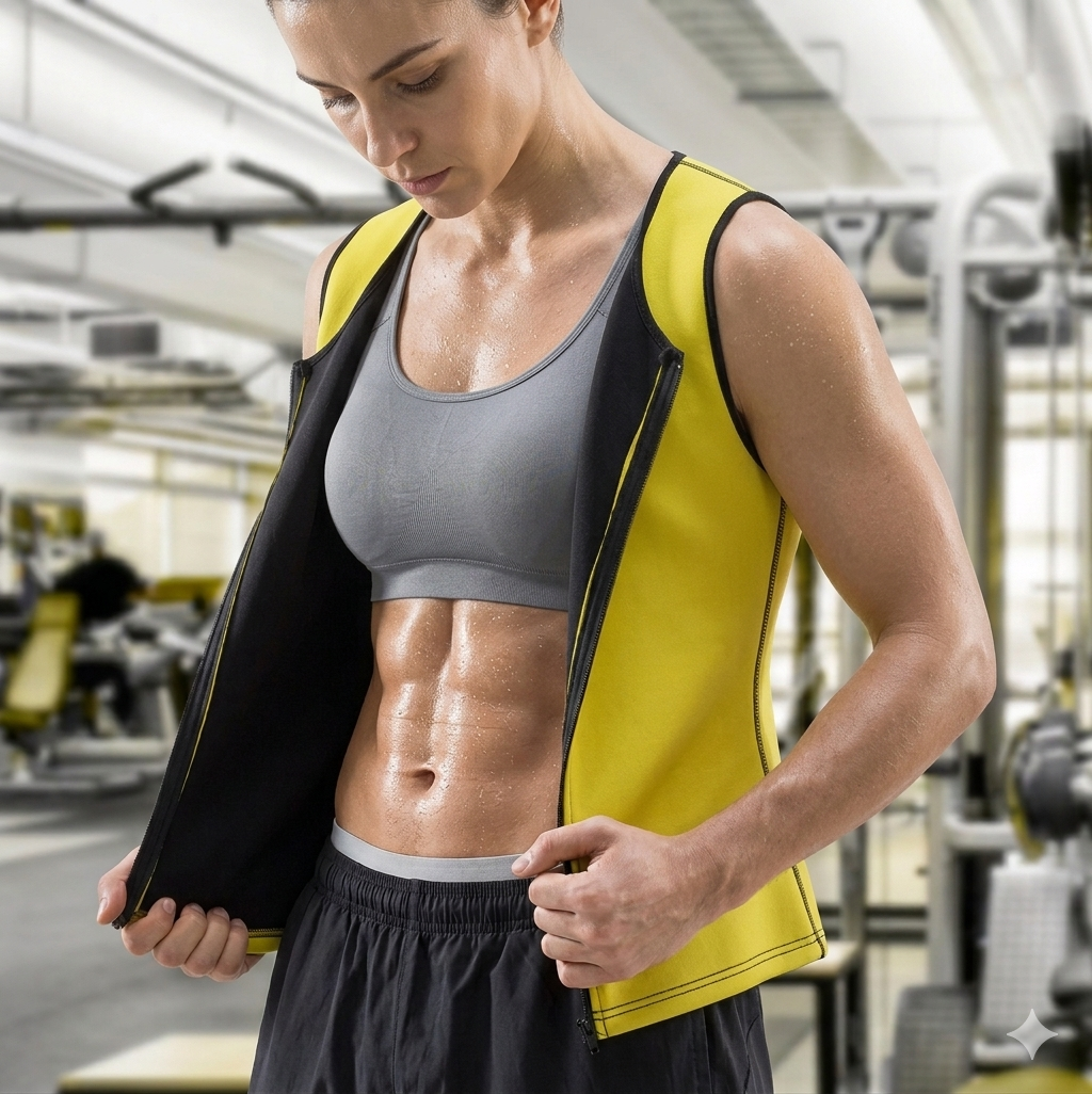 Chaleco deportivo con efecto sauna para hombre y mujer